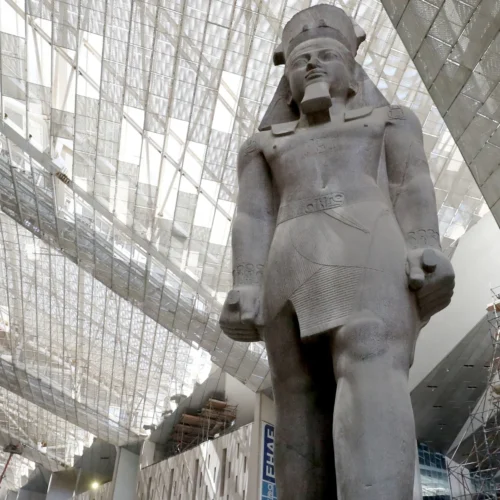 Grand Egyptian Museum during a Cairo and Alexandria tour