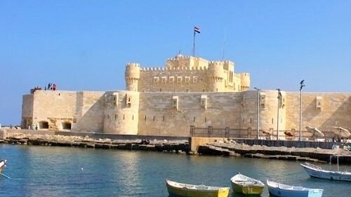 Qaitbay Citadel during a Cairo Luxor Alexandria Tour