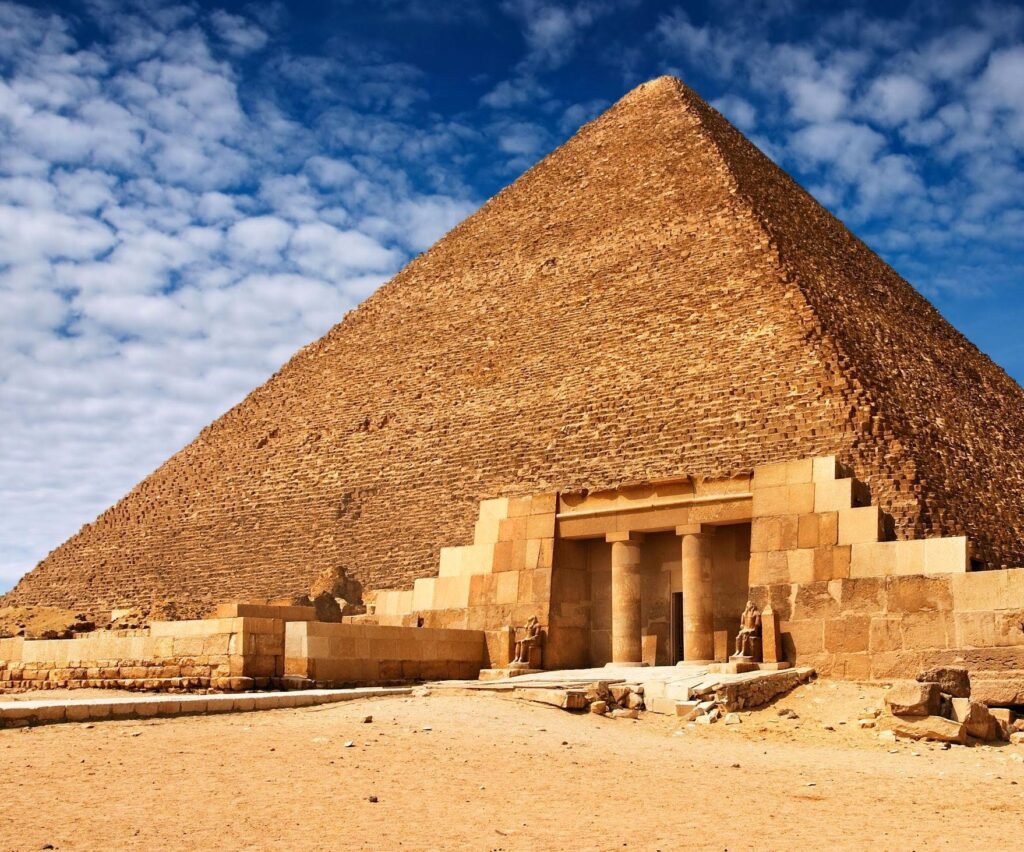Giza Pyramids during an 8-Day Cairo and Nile Cruise Tour