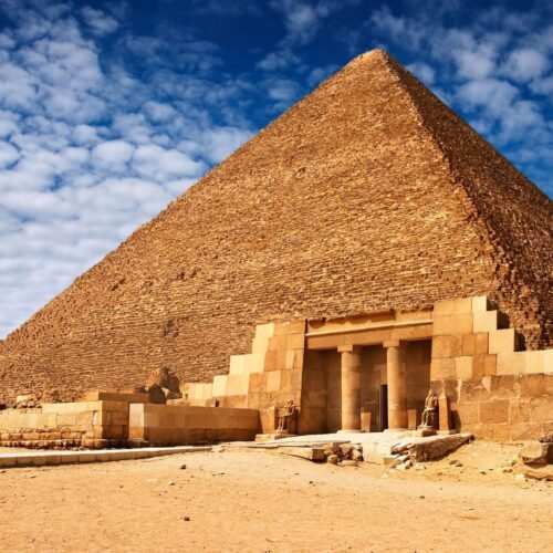 Giza Pyramids during an 8-Day Cairo and Nile Cruise Tour