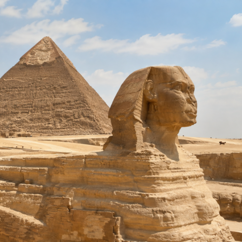 Giza Pyramids during an 8-Day Cairo and Nile Cruise by Train
