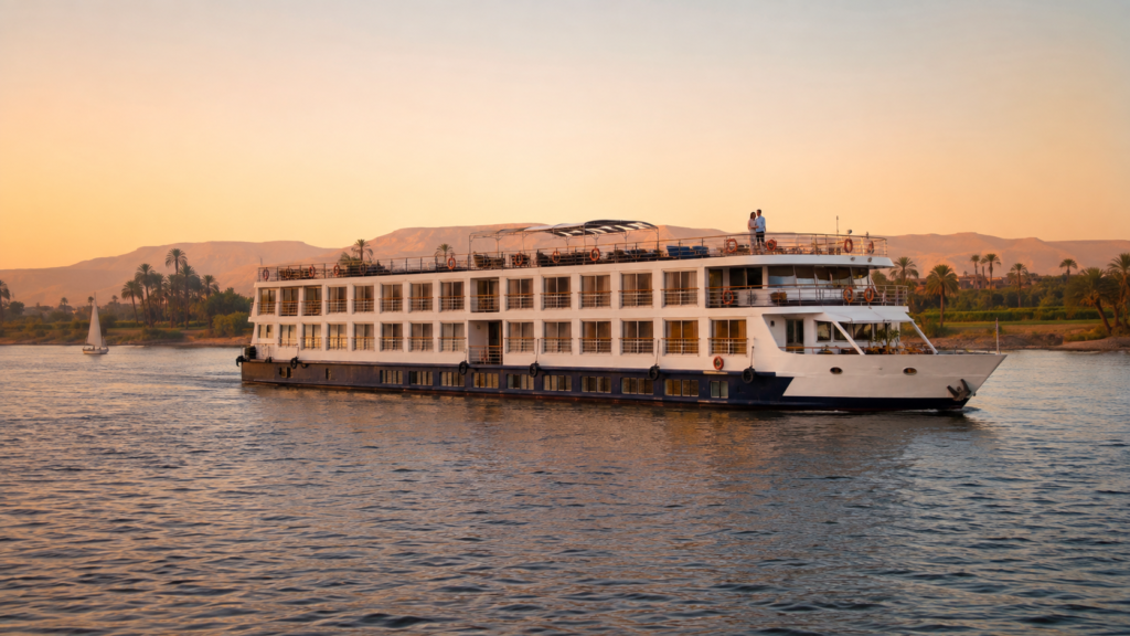 Five-star Nile cruise during an Egypt honeymoon package