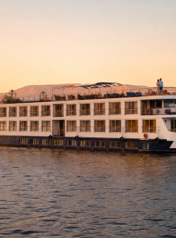 Five-star Nile cruise during an Egypt honeymoon package
