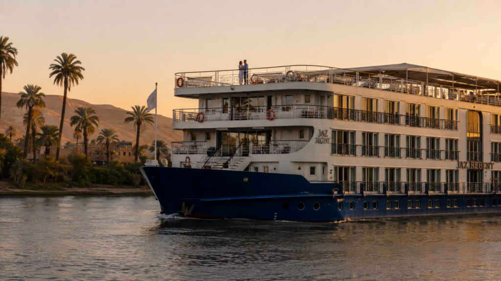 Five-star Nile cruise during an Egypt honeymoon package