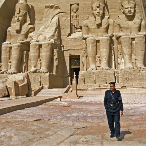 Abu Simbel temples in southern Egypt