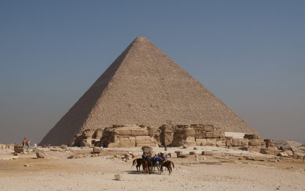 Giza Pyramids and Sphinx in Egypt