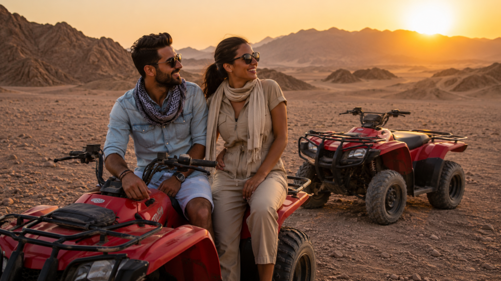 Hurghada desert safari during a romantic Egypt tour