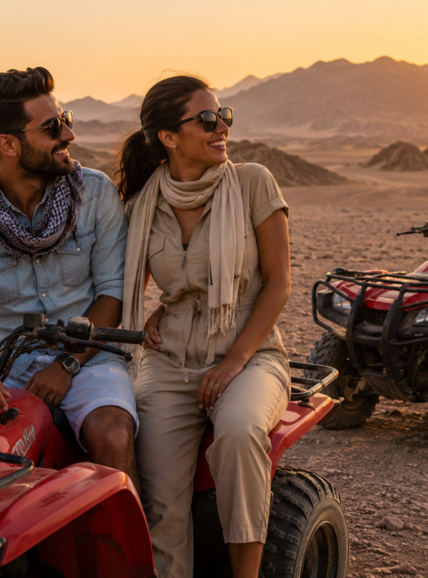 Hurghada desert safari during a romantic Egypt tour