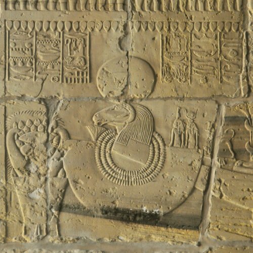 Karnak Temple columns in Luxor, Egypt