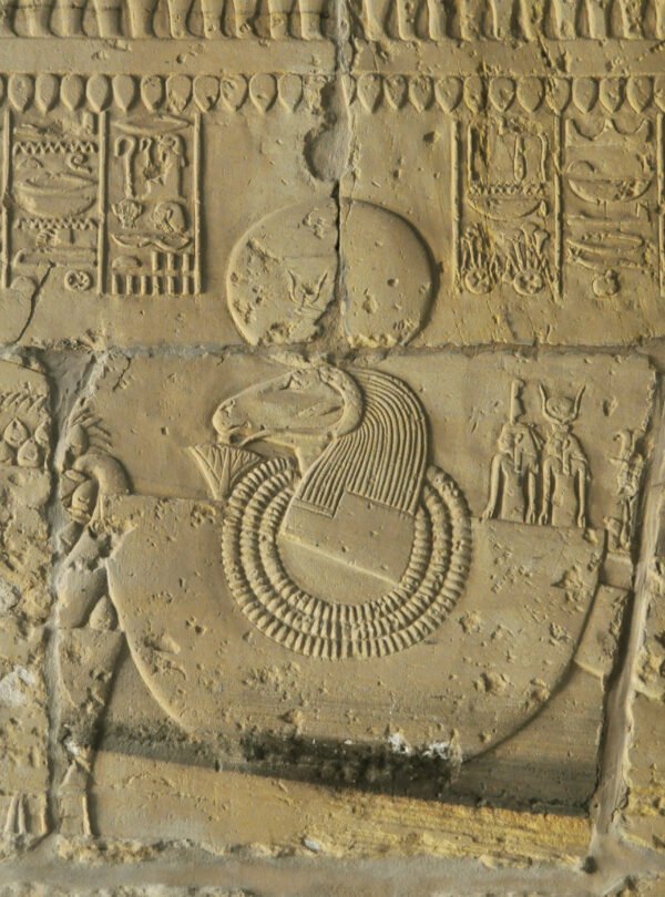 Karnak Temple columns in Luxor, Egypt