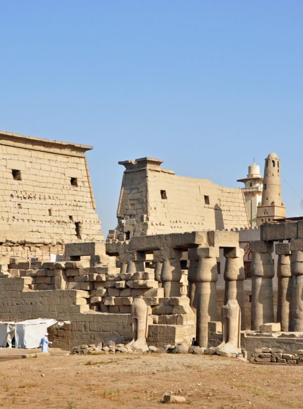 Illuminated Luxor Temple in Egypt