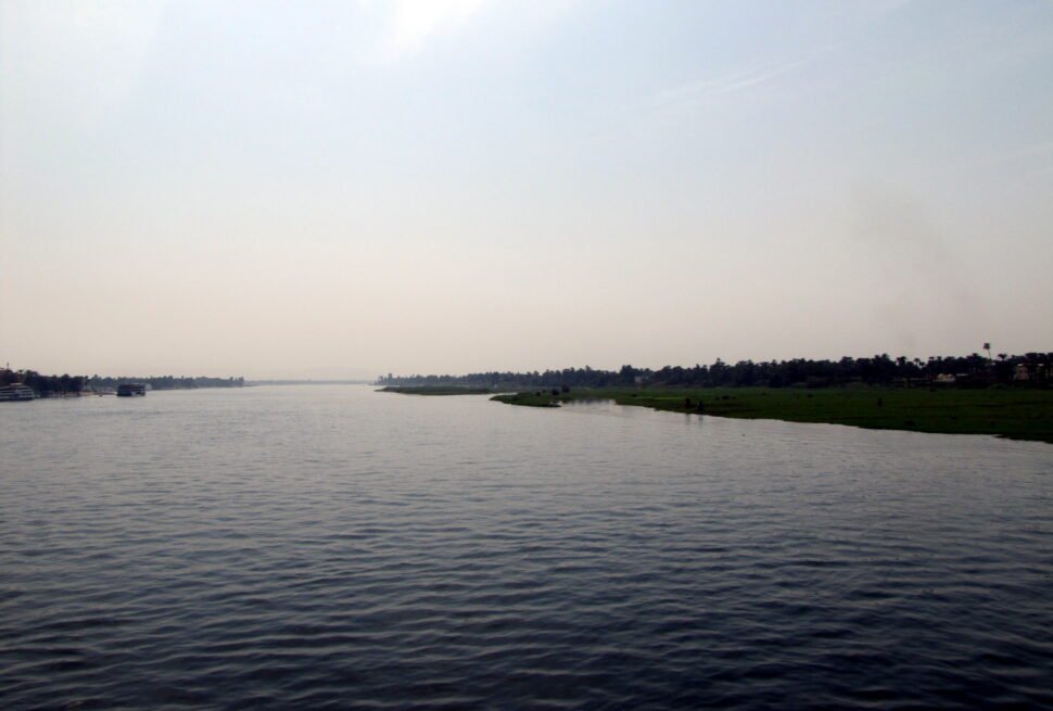 Nile River cruise route between Luxor and Aswan