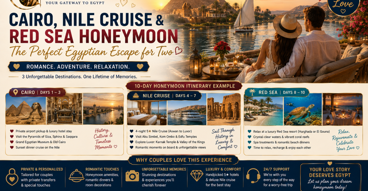 Cairo, Nile Cruise and Red Sea Honeymoon: How to Plan It