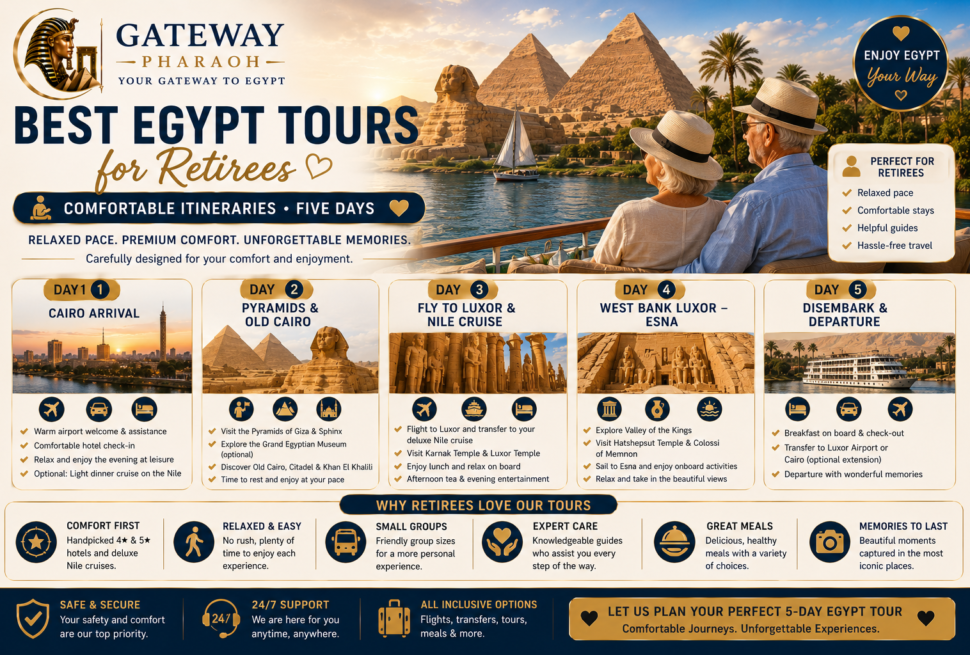 Egypt tours for retirees