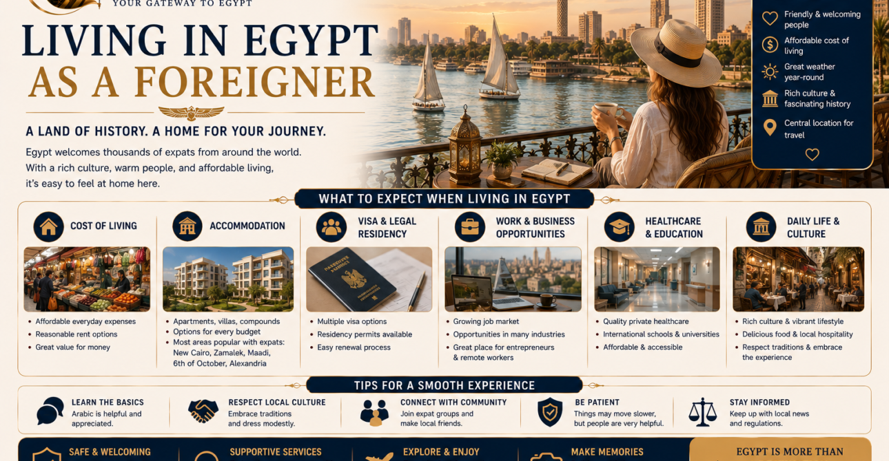 Living in Egypt as a Foreigner: Cities, Daily Life, Services and Practical Considerations